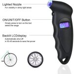 Compresseur de voiture 12 v compresseur de gonflage de pneu de pompe � air de voiture portable 150 psi ...