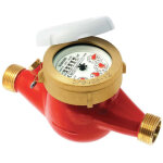 Sferaco - compteur 1�re prise eau chaude � jets multiples - �cartement 260 mm - calibre 30 - m�le 1'1 ...