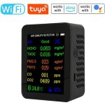 Compteur de qualit de l'air portable 9 en 1 pm2. 5 pm10 co co2 tvoc hcho aqi testeur de temprature ...