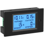 Compteur d'alimentation dc 6. 5 - 100v 100a multim�tre num�rique affichage lcd tension courant moniteur ...