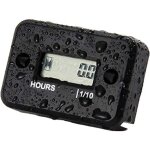Compteur d'heures induction �tanche pour moto, motocross, motoneige, motocross noir