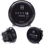 Compteur horaire, sh - 1 compteur d'heures rondes, compteur horaire 12v 24v 36v pour tracteur de bateau ...