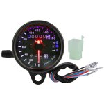 Compteur kilom�trique de moto terisass moto r�tro�clairage led double compteur de vitesse num�rique tachym�tre ...
