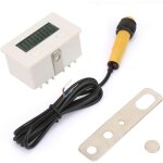 Compteur num�rique lcd 5 chiffres, poin�on � induction magn�tique, compteur pro de haute pr�cision