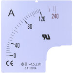 Compteur, rs pro 60a pour ampèremètre à panneau analogique 96 x 96 ( prix pour 1 ) Compteur, rs pro 60a pour ampèremètre à panneau analogique 96 x 96 ( prix pour 1 )