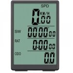 Compteur de v�lo sans fil, 31 fonctions compteur de vitesse, grand �cran de 3 , compteur de vitesse de ...