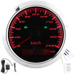 Compteur de vitesse gps 200 km / h lcd odom�tre anti - bu�e compteur multifonction voiture motos navires. ...