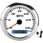 Compteur de vitesse gps universel 30mph jauge de vitesse ip67 �tanche avec r�tro - �clairage rouge pour ...