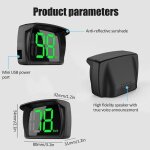 Compteur de vitesse intelligent gps , voiture hud headup display km / h avec led grand affichage de police ... Compteur de vitesse intelligent gps , voiture hud headup display km / h avec led grand affichage de police ...