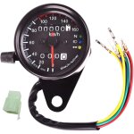 Compteur de vitesse moto 12 v, tachymètre, rétroéclairage led, universel pour toutes les motos Compteur de vitesse moto 12 v, tachymètre, rétroéclairage led, universel pour toutes les motos