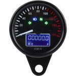 Compteur de vitesse moto, universel, numérique, en plastique, led, lcd, tachymètre, 160 km / h, dc12 ... Compteur de vitesse moto, universel, numérique, en plastique, led, lcd, tachymètre, 160 km / h, dc12 ...