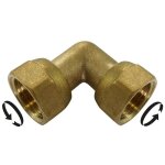 Comptoir de picardie - sans marque coude  visser laiton f 20 x 27 pour tube en cuivre