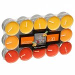 Comptoirdelabougie - lot de 30 bougies parfumes 'nina' 3, 7cm fruits tropicaux