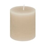 Comptoirdelabougie - bougie ronde 'rustic' 7cm taupe