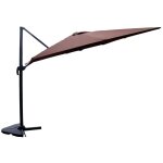 Concept - usine - parasol dport et rotatif 3 x 4 m chocolat cesare
