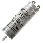 Condensateur 10mf 450v (481981729147, c00770241, 481010743850) s�che - linge aeg, altus, ariston hotpoint, ...