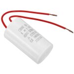 Condensateur cbb60 8uf 450v ac 2 fils 12cm 50 - 60hz film polypropyl�ne plastique pour pompe � eau blanc ...