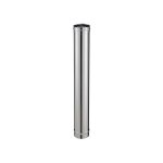 Poujoulat - conduit pour poele a pellets element droit noir mat 80 - 130 pgi l1000mm