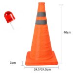 Cône de signalisation pliable avec lumière led, polyvalents avec cercles réfléchissants pour le stationnement ... Cône de signalisation pliable avec lumière led, polyvalents avec cercles réfléchissants pour le stationnement ...