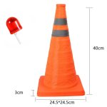 Cône de signalisation pliable avec lumière led, polyvalents avec cercles réfléchissants pour le stationnement ... Cône de signalisation pliable avec lumière led, polyvalents avec cercles réfléchissants pour le stationnement ...
