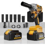 Conentool 680 n. m cl  chocs sans fil brushless, 1 / 2 pouce boulonneuse a choc electrique, chargeur ...