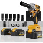 Conentool 680 n. m cl  chocs sans fil brushless, 1 / 2 pouce boulonneuse a choc electrique, chargeur ...