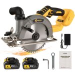 Conentool scie circulaire brushless moteur 1100w, double verrou scurit, profondeur de coupe rglable ...