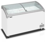 Conglateur coffre pour crme glace lgant avec couvercles coulissants vitrs bombs - 298 l - tefcold ...