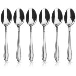 Conic steel tea spoons 6 pcs