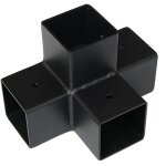 Connecteur 4d angle 90� pour poteau bois, h. 9 x p. 9 cm