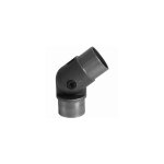Connecteur acier d'angle r�glable pour main courante �42, 4mm - hauteur 55, 8mm �paisseur 2mm - � coller ...