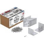 Connecteur d?angle inoxydable 40 x 40 x 40 mm pack �conomie 25 pi�ces