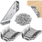 Connecteur d'angle de meuble universel 20 pi�ces, support d'angle triangulaire multifonctionnel en acier ...