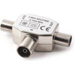 Connecteur coaxial d'antenne coaxiale pour deux antennes femelles, type t / f distributeur d'antenne ...