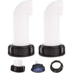 Connecteur de cuve 1000l de jardin 2 '' prolonger le drainage valve accessories, robinet de tuyau, dedicated ...