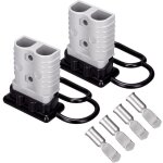 Connecteur �lectrique 175 a 1 / 0 awg avec c�ble 1 / 0 et d�connexion rapide de batterie (lot de 2) pour ...