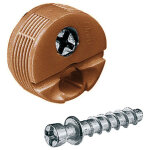 Connecteur excentrique blum fer4207bl 25 mm blanc pour assemblage de panneaux