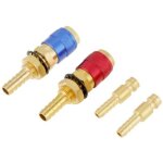 Connecteurs rapides, 2pcs 8mm connecteur rapide de gaz et d'eau raccord rapide oxygene raccord tig adaptateur ...