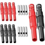 Connecteurs de s�curit� isol�s, 4mm, banane femelle, prise jack, � souder, adaptateurs pour tests �lectriques ...