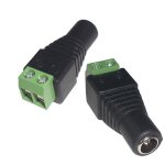Connectique jack d'alimentation � visser pour ruban led mono couleur 12v