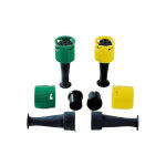 Connectique remorque ronde compl�te avec bague verte