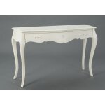 Console 1 tiroir blanc cassé en acajou murano 120x40 acajou - amadeus Console 1 tiroir blanc cassé en acajou murano 120x40 acajou - amadeus