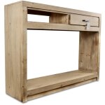 Console 1 tiroir naturel - bois - naturel - dcoration d'autrefois