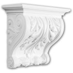 Console 119007 profhome �lement d�corative style corinthien blanc