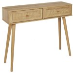 The home deco factory - console bali 2 tiroirs beige home deco factory