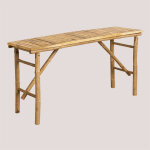 Sklum ? console d'entr�e en bambou 140x40 cm ? �cologique et durable ? finitions naturelles sans traitements ...