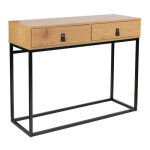 Console bois et métal abbott 2 tiroirs Console bois et métal abbott 2 tiroirs