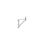 Console � collier avec manchon - deport 0. 83m - pour �chafaudages f3000, f3000 alu - duarib