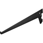 Console crémaillère simple noire 600 mm - par pièce Console crémaillère simple noire 600 mm - par pièce