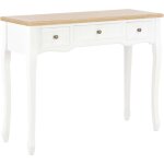 Console avec un design classique avec 3 tiroirs disponibles en différentes couleurs couleur : blanche ... Console avec un design classique avec 3 tiroirs disponibles en différentes couleurs couleur : blanche ...